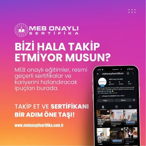 MEB Onaylı Sertifika