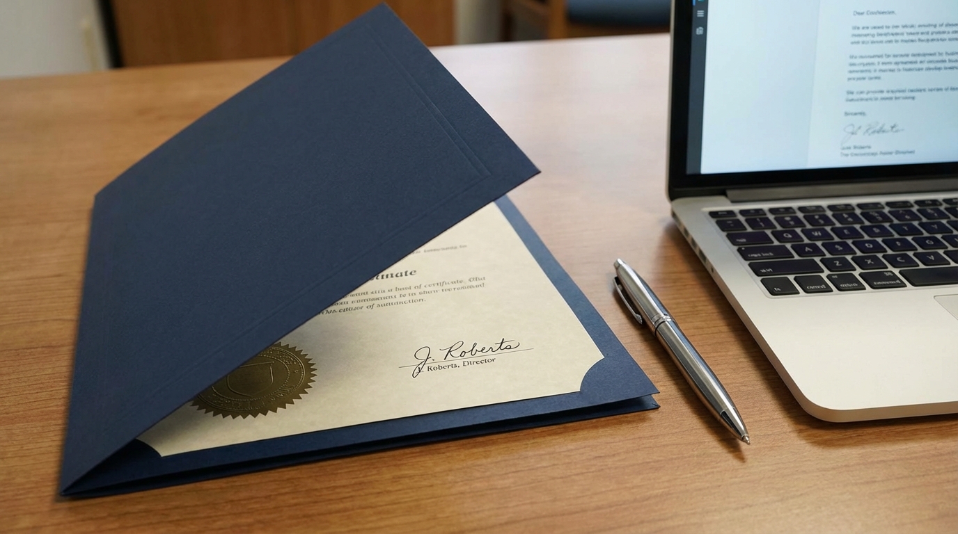 Milli Eğitim Bakanlığı onaylı sertifika örneği ve kariyer planlama dökümanları